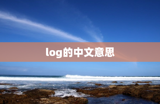 log的中文意思