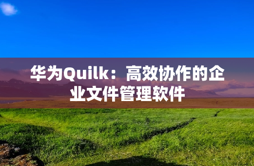 华为Quilk：高效协作的企业文件管理软件